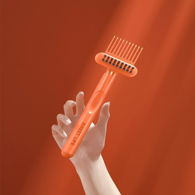 Comb & Hairbrush Cleaner Set (2 Count) — Dual-Tool Mini Rake/Bristle Brushes to Remove Hair, Dust & Product Build-Up from Combs & Brushes — Portable, Reusable, Professional or Home Use