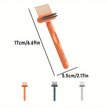 Comb & Hairbrush Cleaner Set (2 Count) — Dual-Tool Mini Rake/Bristle Brushes to Remove Hair, Dust & Product Build-Up from Combs & Brushes — Portable, Reusable, Professional or Home Use
