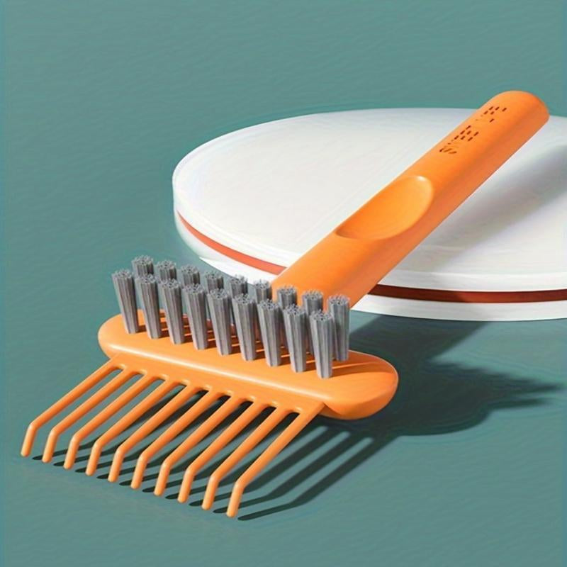 Comb & Hairbrush Cleaner Set (2 Count) — Dual-Tool Mini Rake/Bristle Brushes to Remove Hair, Dust & Product Build-Up from Combs & Brushes — Portable, Reusable, Professional or Home Use